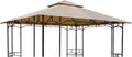 Garden Winds Reinforced RipLock 350 Replacement Canopy Top Cover Compatible with 11' x 9' Gazebo Model 5LGZ7262-V4 - Beige