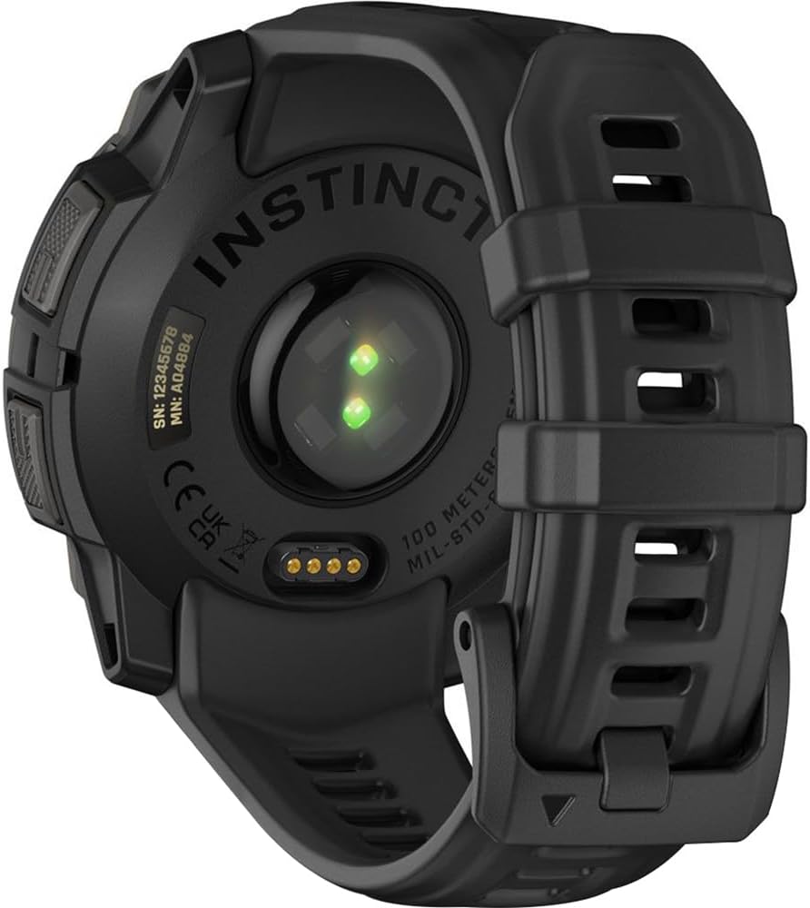Garmin Instinct 3-45 mm Outdoor GPS Smartwatch, AMOLED, Black with Black Band 010-02936-00 Bundle with 2 YR CPS Enhanced Protection Pack & Deco Essentials 2X Screen Protector