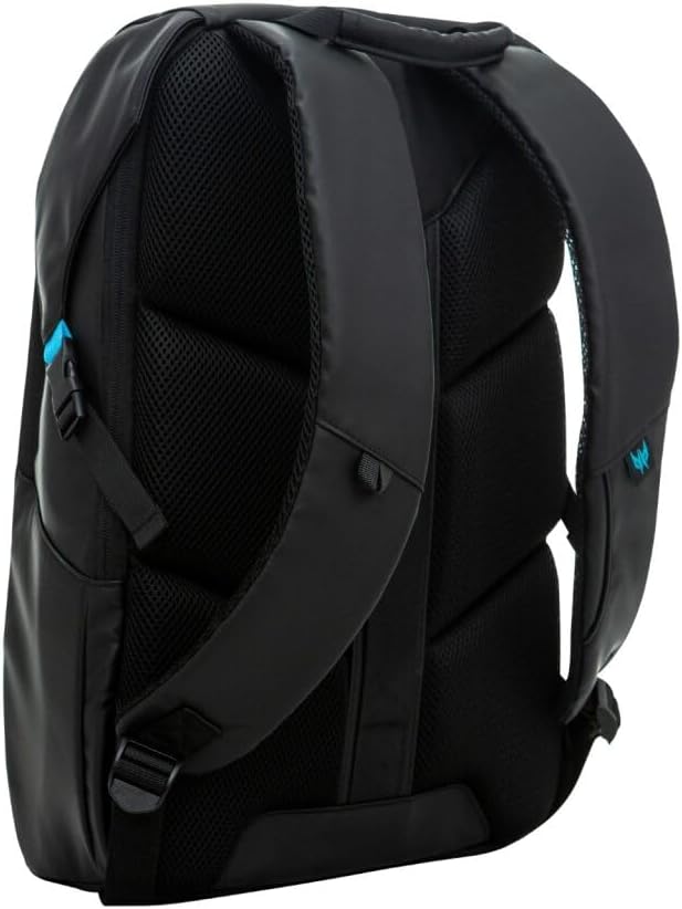 acer Predator Lite Gaming Laptop Backpack - Lightweight 1680D Ballistic Polyester with Water-Resistant Zippers and Ventilated Mesh Back Perfect For Everyday Commuting and Gaming - Fits 15.6' Laptops