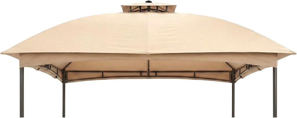Garden Winds Reinforced Replacement Canopy Top Cover Compatible with The 47228320, 5520L BBB Solar 10' x 10' Gazebo – Classic Sand, RipLock 350
