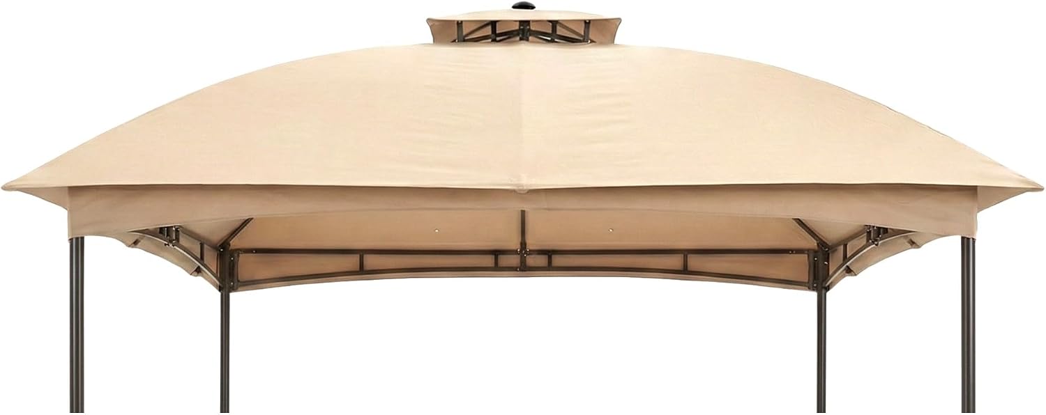 Garden Winds Reinforced Replacement Canopy Top Cover Compatible with The 47228320, 5520L BBB Solar 10' x 10' Gazebo – Classic Sand, RipLock 350