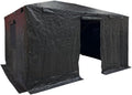 Garden Winds Winter Cover Compatible with The Yardistry YM12944 12' X 16' Tall Hard Top Gazebo – Heavy Duty Protective Enclosure for Outdoor Storage, Waterproof, Windproof and Flame Resistant – Black