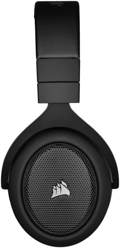 Corsair HS70 PRO Wireless Gaming Headset – 7.1 Surround Sound – Detachable Uni-Directional Microphone – Up to 40ft Range – iCUE Compatible – PC, Mac, PS5, PS4 – Carbon