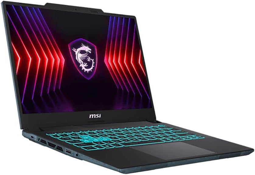 MSI Cyborg 14 A13VE-093US 14' WUXGA 144Hz Gaming Laptop, Intel Core i5-13420H 2.1GHz, 32GB RAM, 1TB SSD, NVIDIA GeForce RTX 4050 6GB, Windows 11 Pro, Black