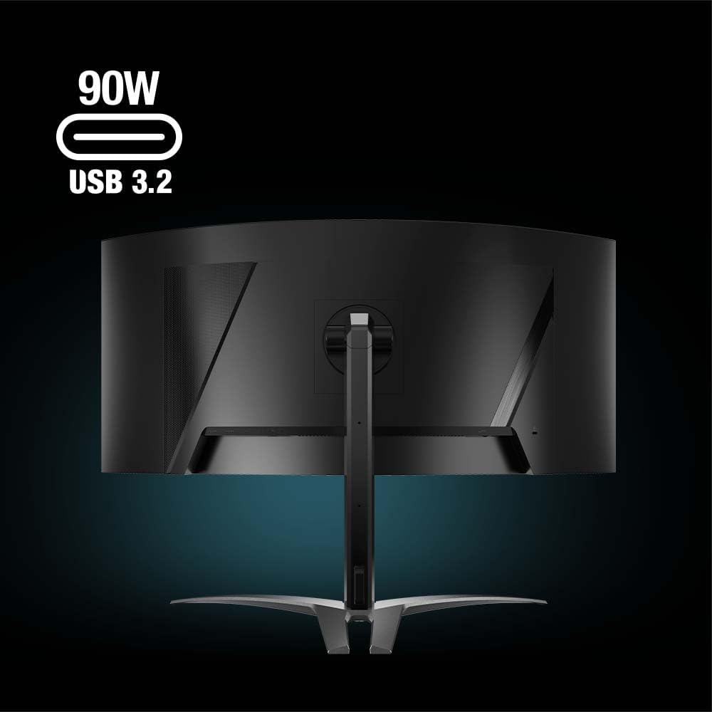 acer Predator X34 | 34' UWQHD 3440 x 1440 OLED 800R Curved Gaming Monitor | AMD FreeSync Premium Pro | 240Hz | 0.01ms | VESA DisplayHDR True Black 400 | KVM Switch | USB Type-C, DP 1.4 & 2 x HDMI 2.1
