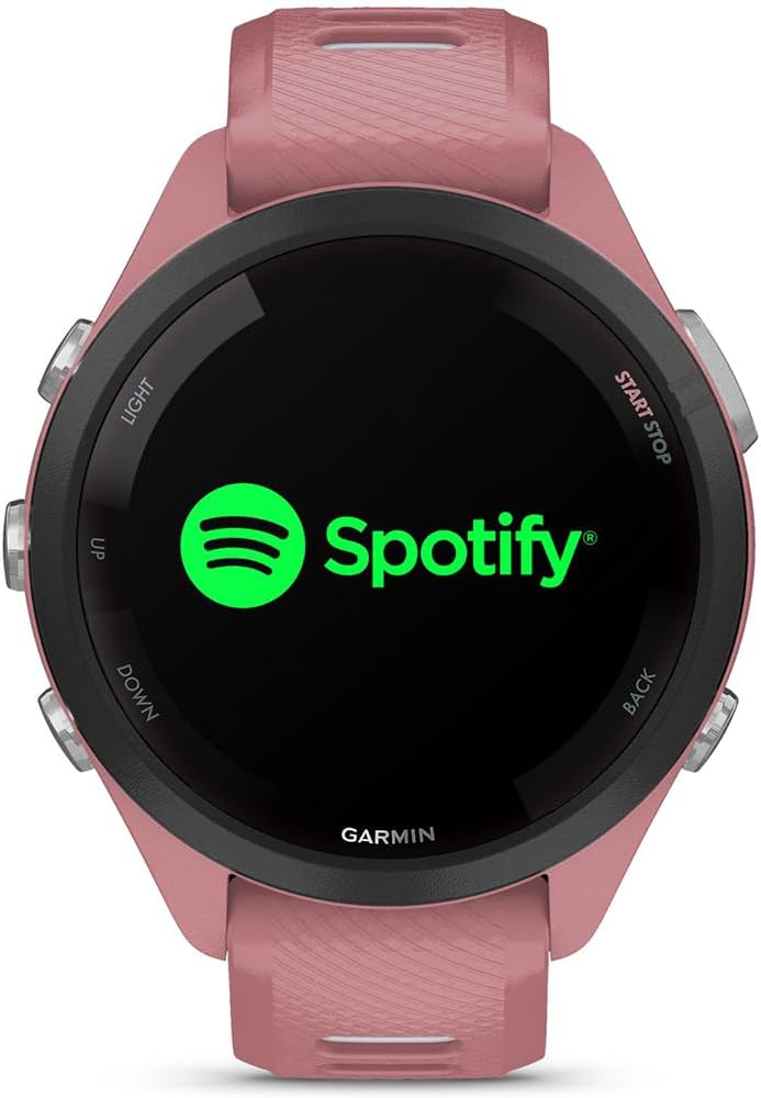 Garmin 010-02810-05 Forerunner 265S GPS Smartwatch Light Pink/Whitestone | Official USA Partner Model | Bundle with Deco Essentials Exclusive 26 Month CPS Enhanced Protection Pack