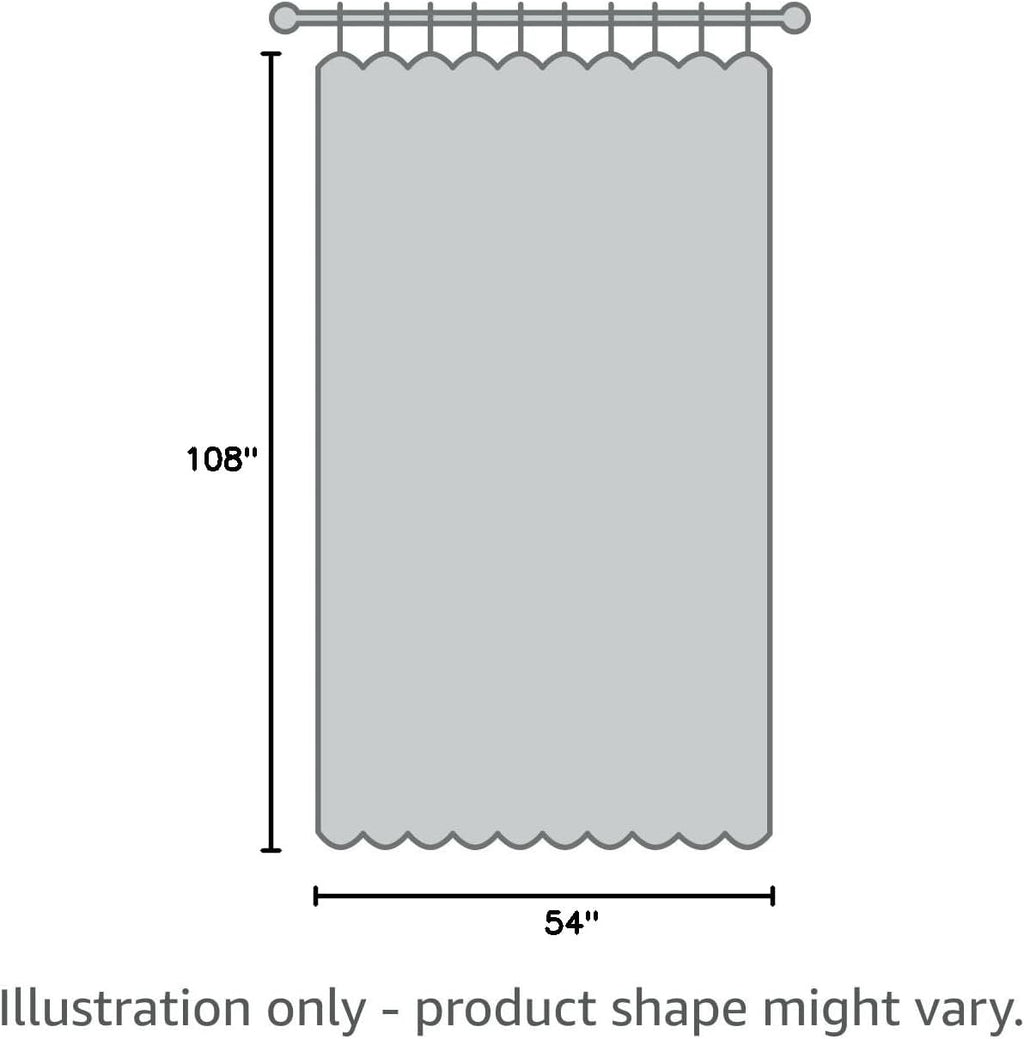 TOWN & COUNTRY BASICS Outdoor Curtain Natural Solid Heavyweight | 54'W x 108'L | Light Filtering | Grommet Top | Water Repellent | Pack of 12