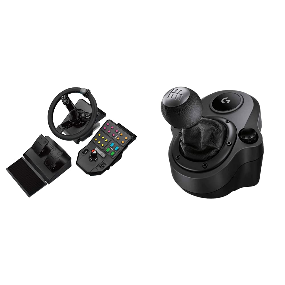 Logitech G Farm Simulator Heavy Equipment Bundle (2nd Generation) | Steering Wheel, Pedals, Vehicle Side Panel
