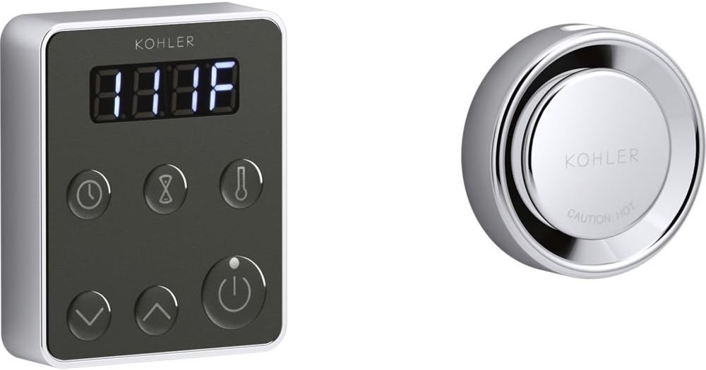 Kohler K-5557-CP Invigoration Series Steam Generator Control Kit, Polished Chrome