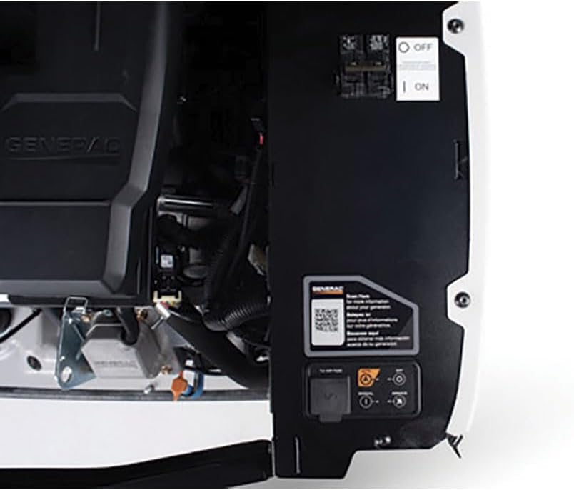 Generac 28kW Home Standby Generator for home use with 200 amp transfer switch, built-in cellular connectivity, whole house generator for power backup - Comes With Ecobee Smart Thermostat