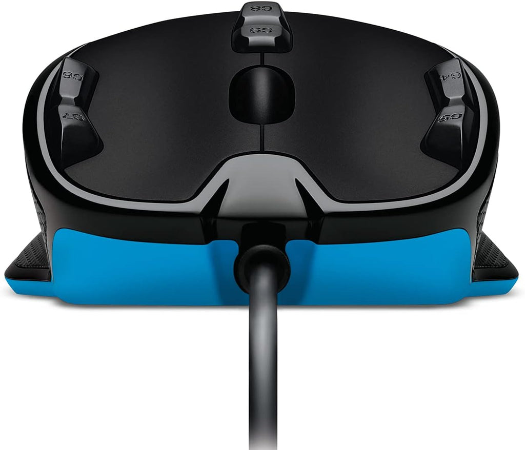 Logitech G300s Wired Gaming Mouse, 2,5K Sensor, 2,500 DPI, RGB, Lightweight, 9 Programmable Controls, On-Board Memory, Compatible with PC/Mac - Black