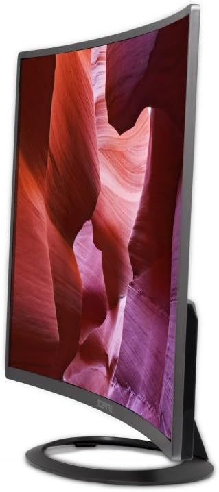 Sceptre C325W-1920R 32' 1800R Curved Monitor 1080P HDMI DisplayPort Ultra Thin Build-in Speakers, Metal Black