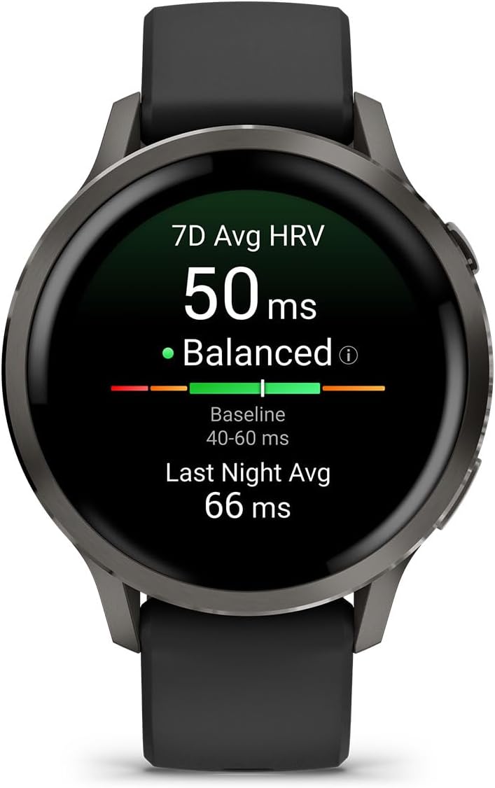 PlayBetter Garmin Venu 4 (Slate/Black, 41mm) Fitness GPS Smartwatch Bundle - AMOLED Display, Built-in Flashlight, Long Battery Life Portable Charger & HD Screen Protectors