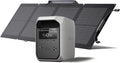 EF ECOFLOW Solar Generator Delta 3 Classic 1024Wh with 110W Solar Panel, LFP Battery Portable Power Station 1800W AC/100W USB-C Output (3600W Surge), 1 Hr Fast Charge for Home, Camping, RV