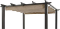 Garden Winds Reinforced Replacement Canopy Top Cover Compatible with The BH17-092-099-59, BH19-092-099-45 Meritmoor, BHG 9x9 Pergola - Classic Sand, Riplock 350