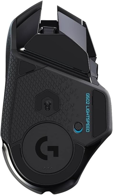 Logitech G502 Lightspeed Wireless Gaming Mouse, 25K Hero Gaming Sensor, 25600 DPI, RGB, Ultra-Light, 11 Programmable Buttons, Long Life Battery, PowerPlay-Compatible, PC - Black