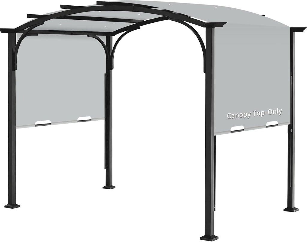 Replacement Canopy Top for Allen + Roth 10x10 Ft Pergola, 200'x103' Shade Cover, Model L-PG152PST-B, Gray (Cover Only)