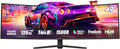 Viewedge 49' Curved Monitor Ultrawide Gaming 120Hz 1ms 32:9 DQHD 5120 x 1440P Computer Monitor, R1500, 110% sRGB, DisplayPort, HDMI,Support Crosshair and Wall Mount