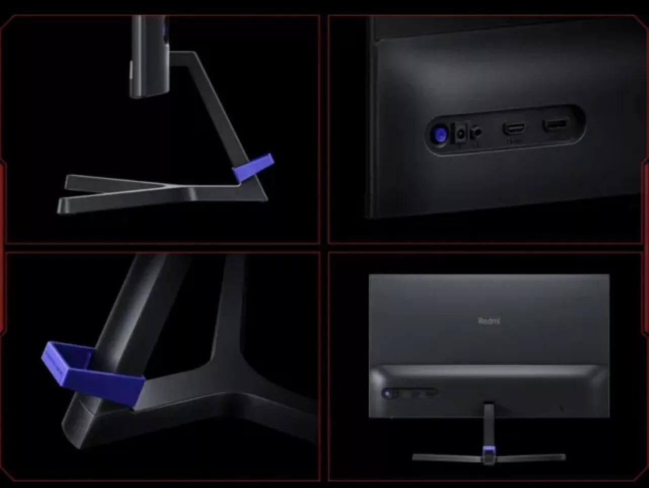XIAOMI Gaming Monitor G24i, FHD 1920×1080 99% sRGB, Fast IPS 180Hz 1ms, AMD Freesync, 178 Viewing Angle, HDMI 2.0 ×1 DP 1.4×1, Black