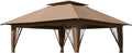 Garden Winds Reinforced RipLock 350 Replacement Canopy Top Cover Compatible with Crown Shades 13' X 13' Pop Up Gazebo Models CA169M, CS-CA169M - Nutmeg