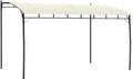 Outsunny 10' x 13' Outdoor Pergola Gazebo with UV-Resistant Canopy and Metal Frame, Sun Shade Shelter for Porch, Patio, Deck, Backyard, Cream