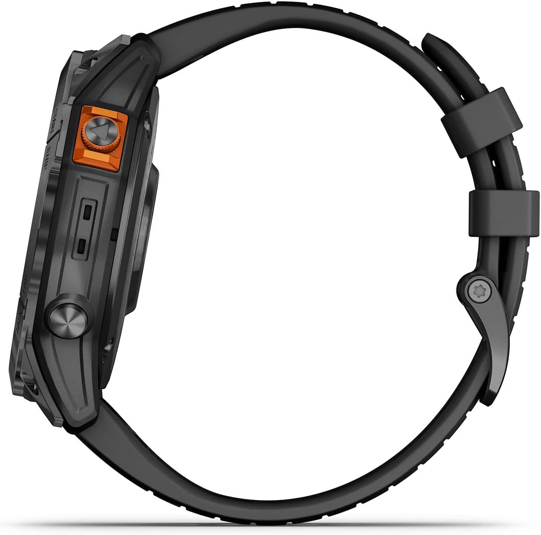 Garmin Fenix 7X Pro Solar (Slate/Black) Multisport GPS Smartwatch Gift Box Bundle - Training, Sleep/Health Tracking - Includes PlayBetter Screen Protectors, Adapter, Charger & Case