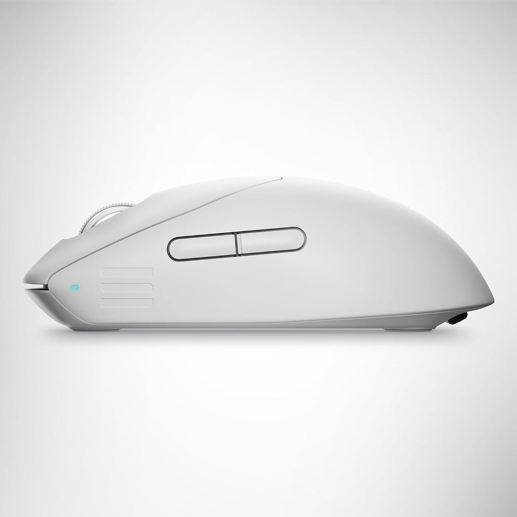 Alienware Pro Wireless Gaming Mouse - 2.4GHz Gaming Wireless/USB Wired Connectivity, Adjustable DPI, Optical Sensor Technology, 6 Programmable Buttons, 650 IPS Sensor Max Speed - Lunar Light