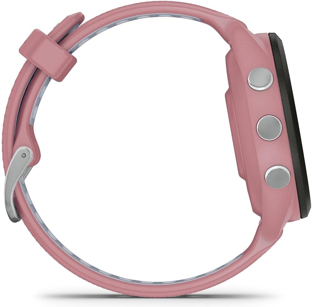 Garmin 010-02810-05 Forerunner 265S GPS Smartwatch Light Pink/Whitestone | Official USA Partner Model | Bundle with Deco Essentials Exclusive 26 Month CPS Enhanced Protection Pack