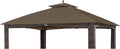 Garden Winds Reinforced RipLock 350 Replacement Canopy Top Cover Compatible with Augusta 10' x 12' Gazebo Models L-GZ1190PST, A111003500 - Nutmeg
