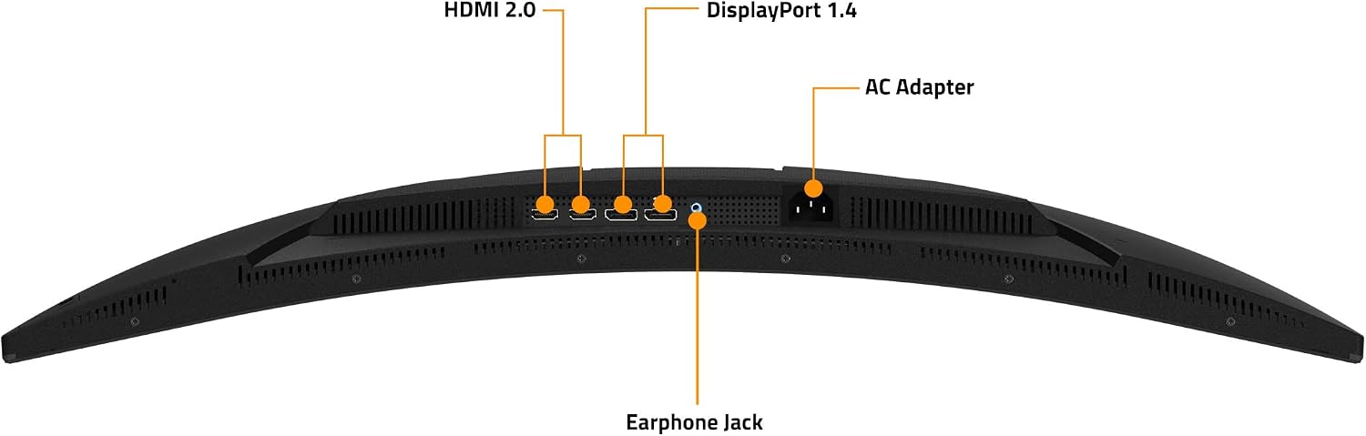GIGABYTE G34WQC Advanced 34' 144Hz Ultra-Wide Curved Gaming Monitor, 3440 x 1440 VA 1500R Display, 1ms (MPRT) Response Time, 90% DCI-P3, VESA Display HDR400, FreeSync Premium, Black (G34WQC A-SA)