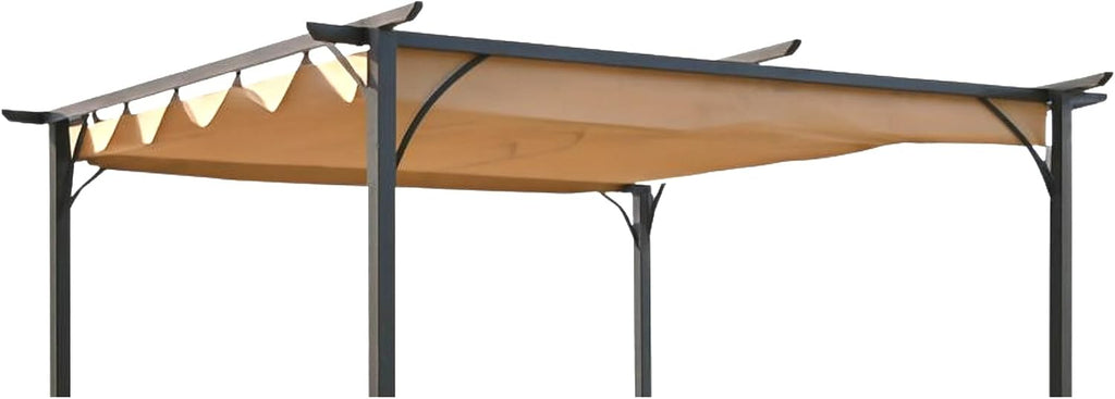 Garden Winds Reinforced Replacement Canopy Top Cover Compatible with The 84C-093 Outsunny 10' x 10' Pergola - Classic Sand, Riplock 350