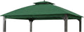 Garden Winds Reinforced RipLock 350 Replacement Canopy Top Cover Compatible with Shadow Creek 10' x 12' Gazebo Model L-GZ1140PST - Green