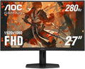 AOC - C27G4ZX 27' VA Curved FHD 280Hz Gaming Monitor 0.3 ms Response Time - Black/Silver/Red (Renewed)