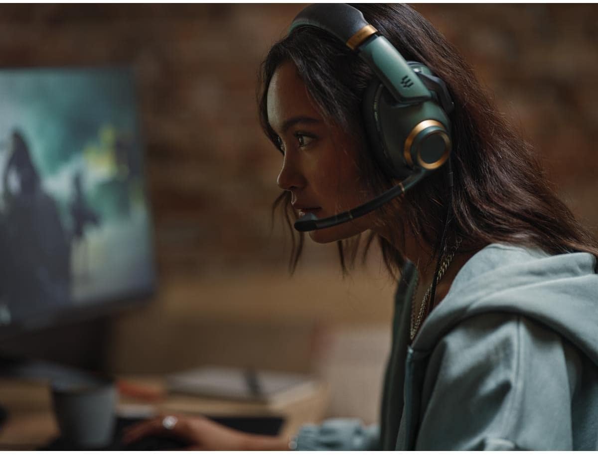 EPOS H6Pro - Closed Acoustic Gaming Headset with Mic - Over-Ear - Lift-to-Mute - Xbox/PS4/PS5/PC Headset - Gaming Accessories (Green)