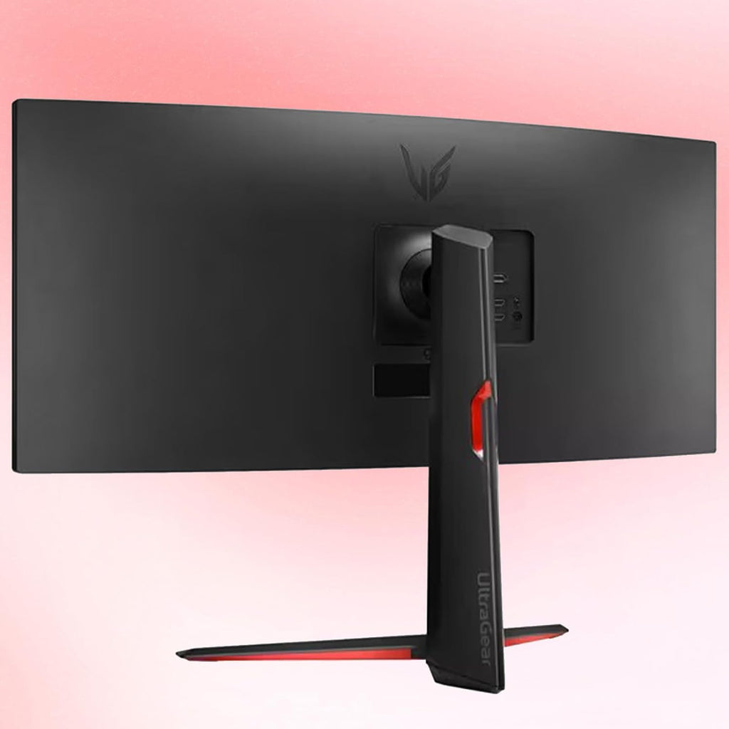 LG 34' Ultragear Curved Gaming Monitor, WQHD (3440 x 1440),160Hz, AMD FreeSync Premium, HDR10, 99% sRGB, Tilt/Height Adjustable Stand, Built-in Speakers