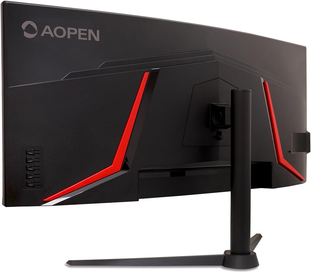 AOPEN by Acer 34HC5CU S3bmiiphx 34' QHD 3440 x 1440 21:9 Curved Gaming Monitor | AMD FreeSync Premium | Up to 180Hz | 1ms TVR | Tilt & Height Adjustable | VESA Mountable | 1 x DP 1.4 & 2 x HDMI 2.0