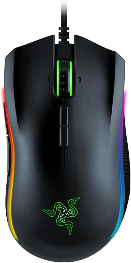 Razer Mamba Elite Gaming Mouse with 16.000 DPI 5G Optical Sensor, 9 Programmable Buttons, Ergonomic Form Factor, Powered Chroma
