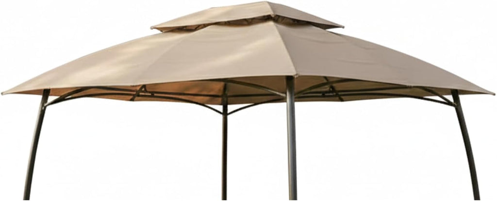 Garden Winds Reinforced RipLock 350 Replacement Canopy Top Cover Compatible with Barton 10' x 13' Gazebo Model 96139H - Beige
