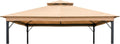Garden Winds Reinforced Replacement Canopy Top Cover Compatible with The HD-GAZ2137, GAZ213 Laurel Canyon 10' x 10' Gazebo - Classic Sand, Riplock 350