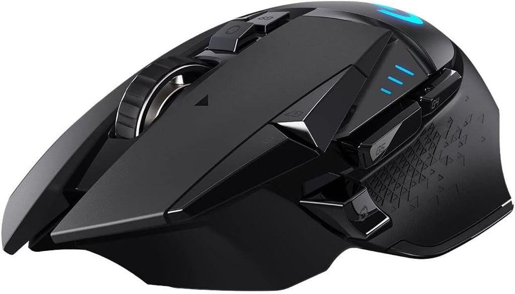 Logitech G502 Lightspeed Wireless Gaming Mouse, 25K Hero Gaming Sensor, 25600 DPI, RGB, Ultra-Light, 11 Programmable Buttons, Long Life Battery, PowerPlay-Compatible, PC - Black