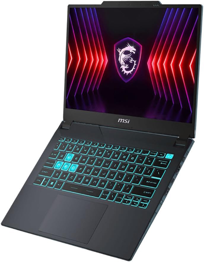 MSI Cyborg 14 A13VE-093US 14' WUXGA 144Hz Gaming Laptop, Intel Core i5-13420H 2.1GHz, 32GB RAM, 1TB SSD, NVIDIA GeForce RTX 4050 6GB, Windows 11 Pro, Black