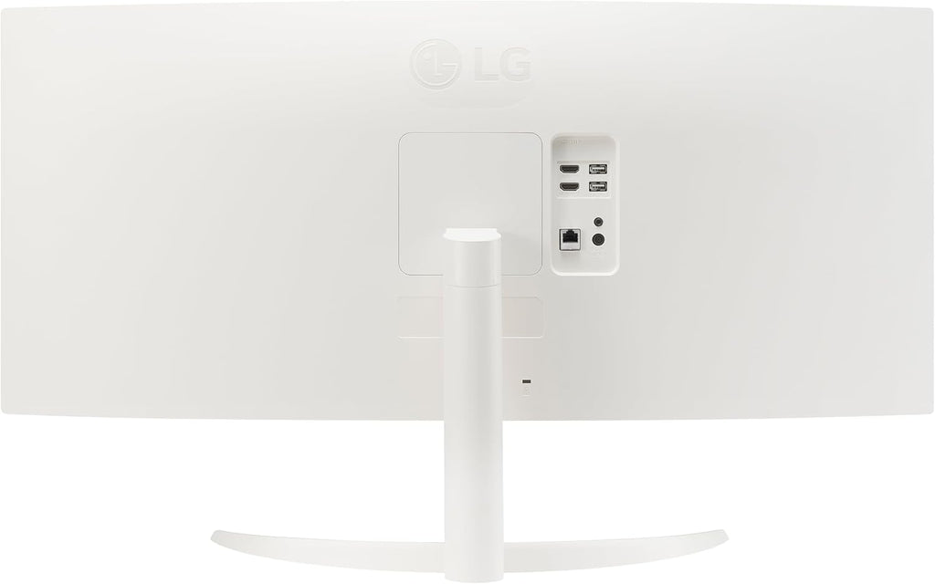 LG 34SR60QC-W 34-inch QHD (3440x1440) Curved Smart Monitor with Streaming, UltraWide Screen, webOS, HDR10, 100Hz, Built-in Speaker, AirPlay2, Screen Share, Bluetooth, ThinQ App, White
