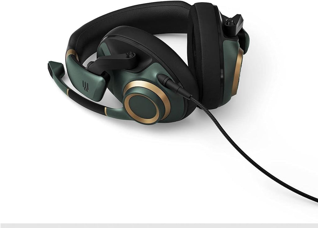 EPOS H6Pro - Closed Acoustic Gaming Headset with Mic - Over-Ear - Lift-to-Mute - Xbox/PS4/PS5/PC Headset - Gaming Accessories (Green)