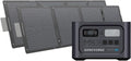 Geneverse 1210Wh Solar Generator Bundle: 1X HomePower ONE PRO Power Station (3X 1200W AC Outlets) + 2X 100W Mini Solar Panels. Indoor-Safe, LiFePO4 Backup Battery Generator for Home. (60-GVUS-SG2M2)