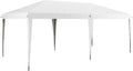 Outsunny 10' x 19.2' Pop Up Canopy Tent, Heavy Duty Tent for Parties, Outdoor Instant Gazebo Sun Shade Shelter with Carry Bag for Catering, Events, Wedding, Backyard BBQ, White