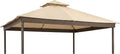 Garden Winds Reinforced Replacement Canopy Top Cover Compatible with The 5LGZ6530-5, 5LGZ6530 La Palma I and La Palma II Gazebo - Classic Sand, Riplock 350