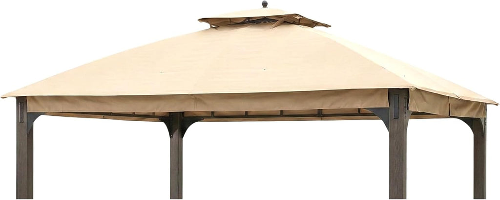 Garden Winds Durable Replacement Canopy Top Cover Compatible with The L-GZ1140PST Shadow Creek 10' x 12' Gazebo - Classic Sand, 350