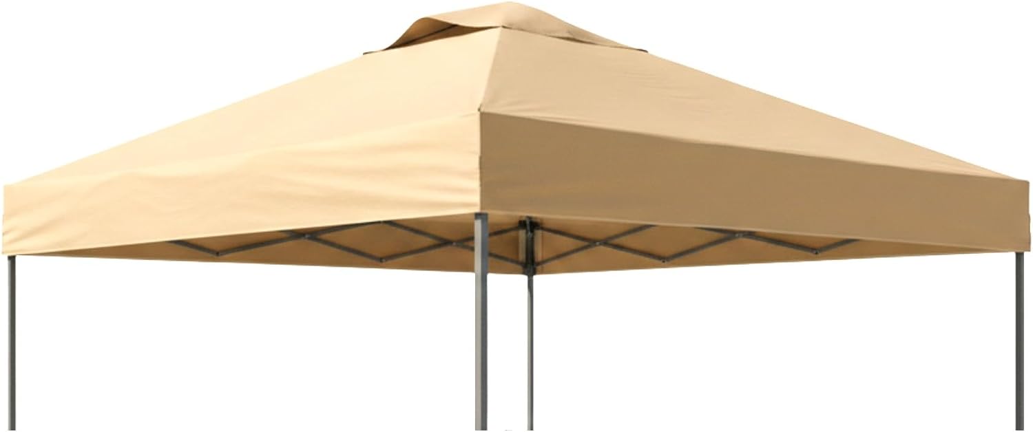 Garden Winds Reinforced Replacement Canopy Top Cover Compatible with the CL121PA, G121A Hampton Bay Stockton 11' x 11' Pop Up Gazebo - Classic Sand, Riplock 350