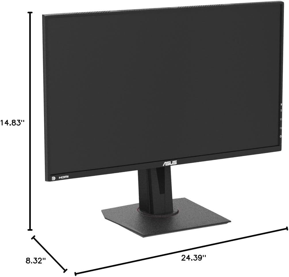 ASUS TUF Gaming VG279QM 27' HDR Monitor, 1080P Full HD (1920 x 1080), Fast IPS, 280Hz, G-SYNC Compatible, Extreme Low Motion Blur Sync (ELMB SYNC), 1ms, DisplayHDR 400, Black