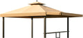 Garden Winds Reinforced Replacement Canopy Top Cover Compatible with The CON-1010-21 Menards Backyard Creation Conley 10' x 10' Gazebo with Awning - Classic Sand, Riplock 350